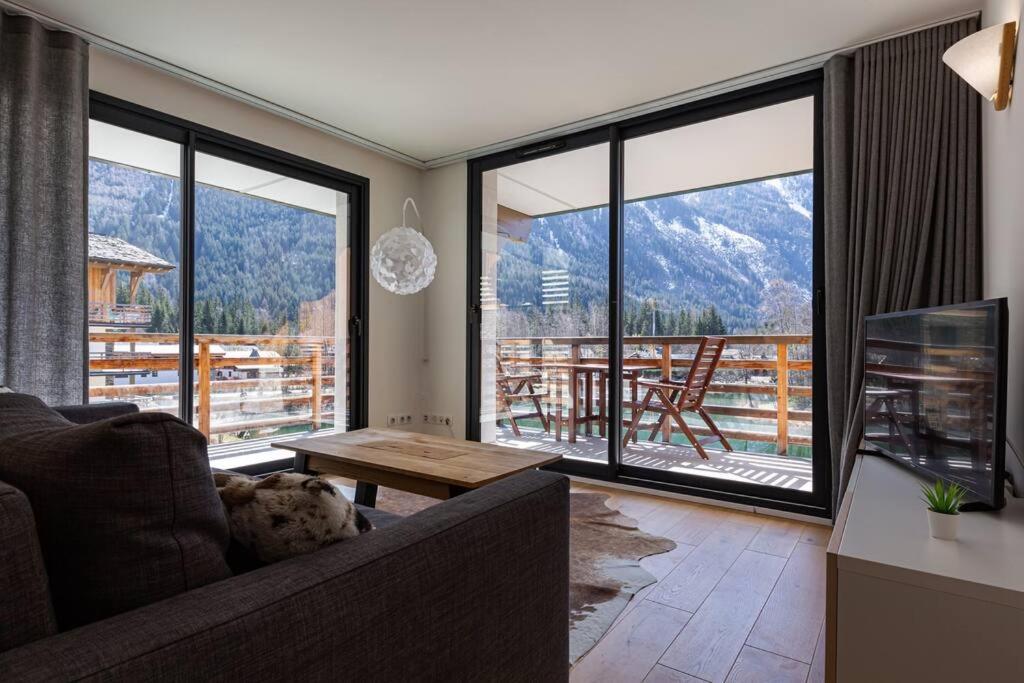 Modern 2Br 5* Pool Gym Spa Garage Mont-Blanc View Chamonix Exteriér fotografie