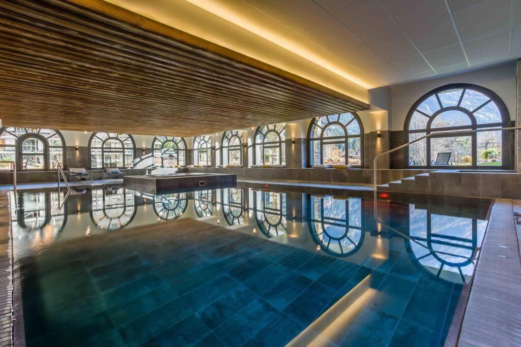Modern 2Br 5* Pool Gym Spa Garage Mont-Blanc View Chamonix Exteriér fotografie