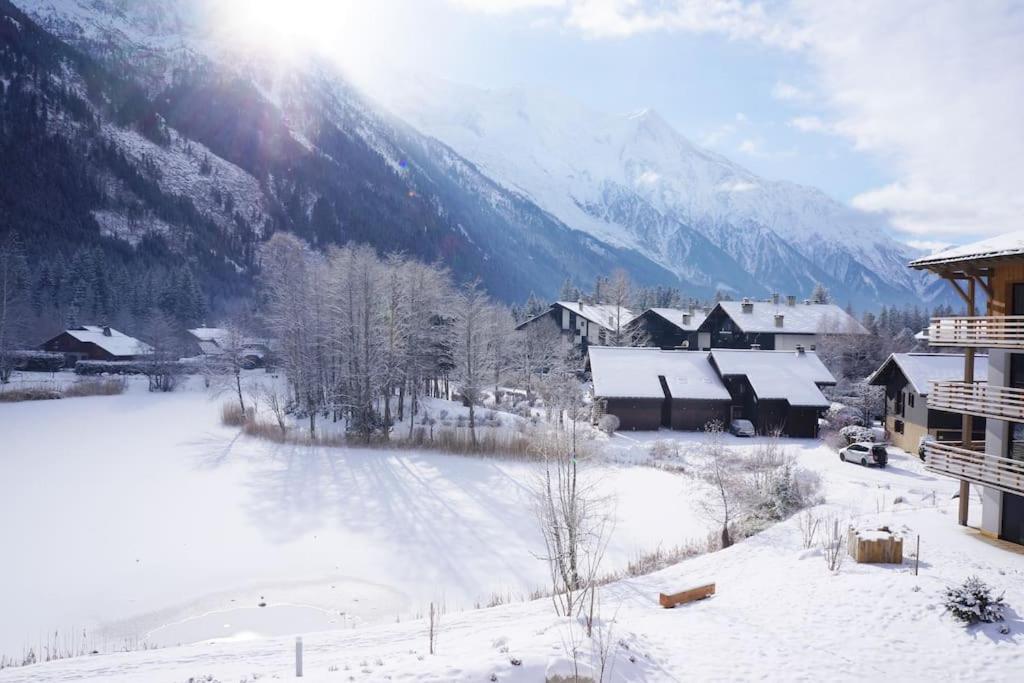 Modern 2Br 5* Pool Gym Spa Garage Mont-Blanc View Chamonix Exteriér fotografie